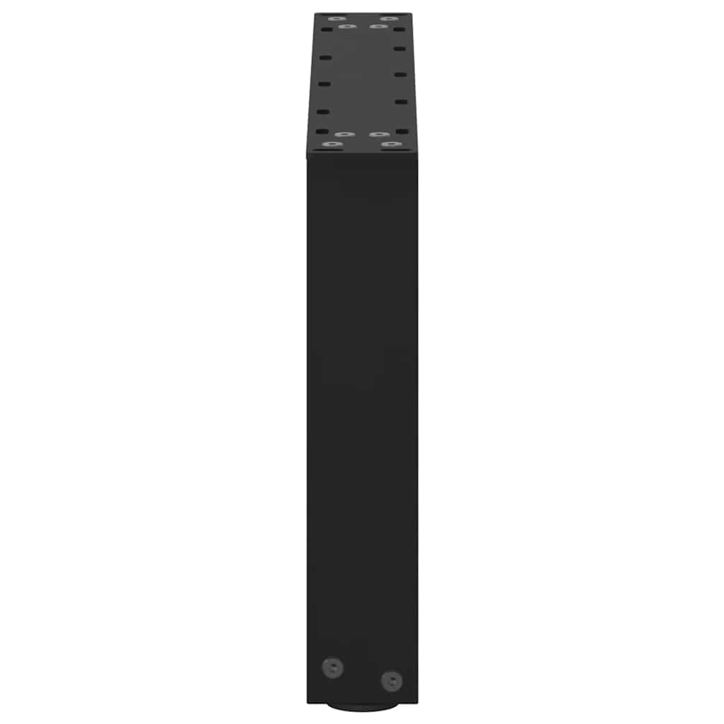 Salontafelpoten 2 st U-vormig 50x(30-31) cm staal zwart is nu te koop bij PeponiXL, paradijselijk wonen!