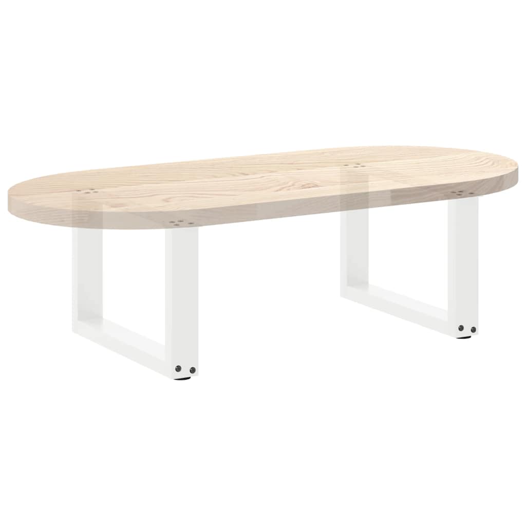 Salontafelpoten 2 st U-vormig 50x(30-31) cm staal wit is nu te koop bij PeponiXL, paradijselijk wonen!