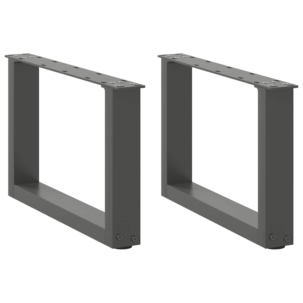 Salontafelpoten 2 st U-vormig 50x(30-31) cm staal antraciet is nu te koop bij PeponiXL, paradijselijk wonen!