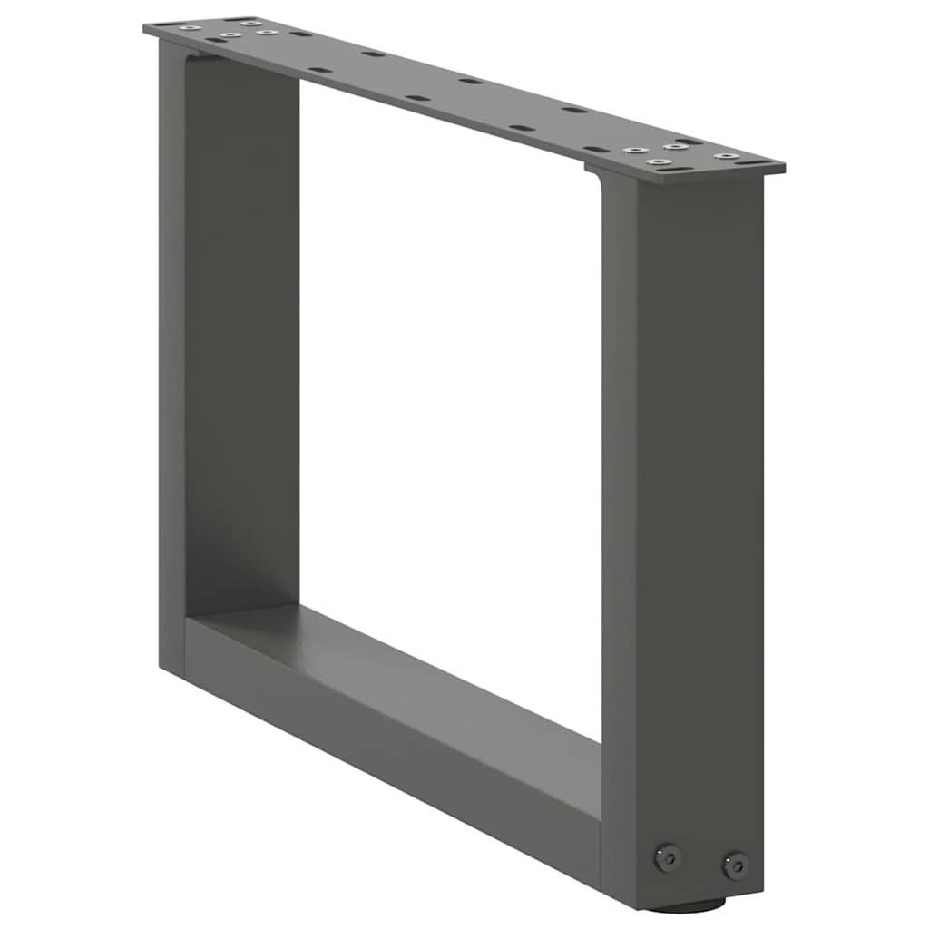 Salontafelpoten 2 st U-vormig 50x(30-31) cm staal antraciet is nu te koop bij PeponiXL, paradijselijk wonen!