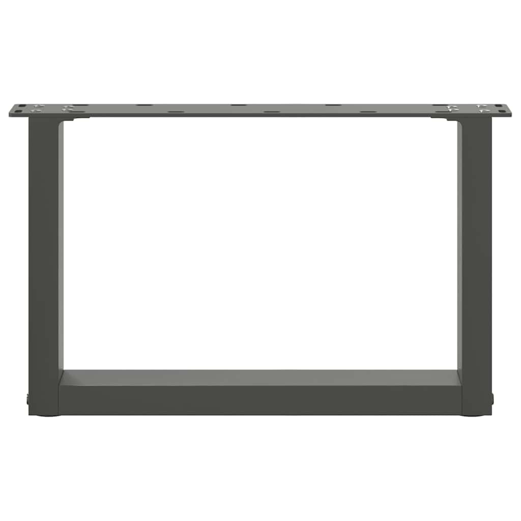 Salontafelpoten 2 st U-vormig 50x(30-31) cm staal antraciet is nu te koop bij PeponiXL, paradijselijk wonen!