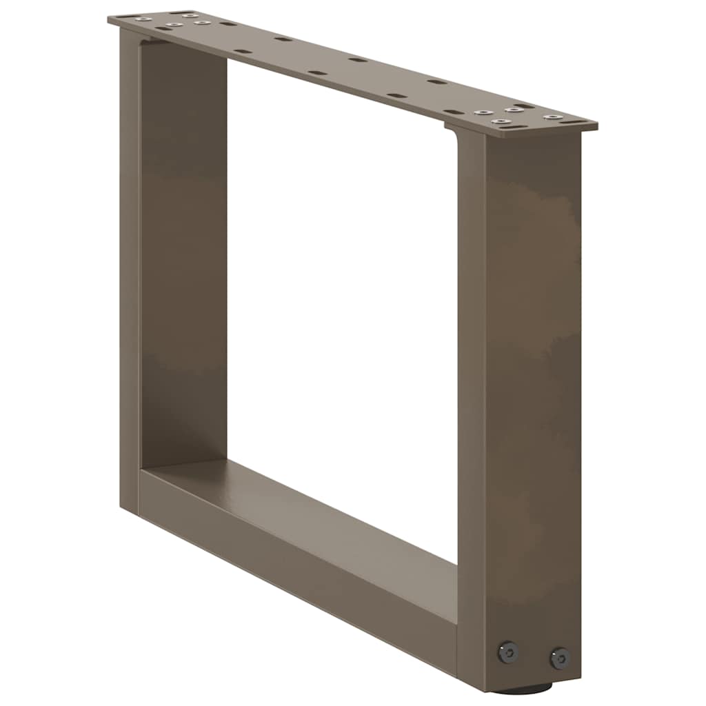 Salontafelpoten 2 st U-vormig 50x(30-31) cm staal naturel is nu te koop bij PeponiXL, paradijselijk wonen!