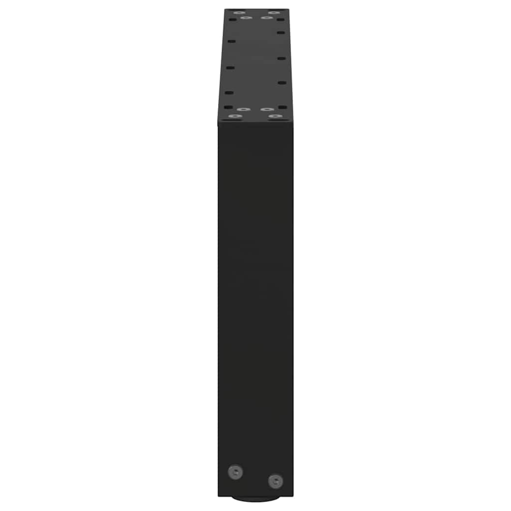 Salontafelpoten 2 st U-vormig 60x(30-31) cm staal zwart is nu te koop bij PeponiXL, paradijselijk wonen!