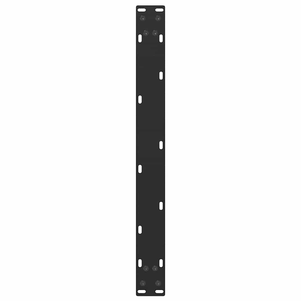 Salontafelpoten 2 st U-vormig 60x(30-31) cm staal zwart is nu te koop bij PeponiXL, paradijselijk wonen!
