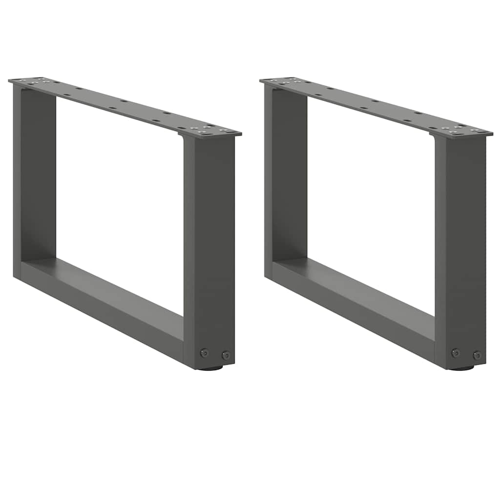 Salontafelpoten 2 st U-vormig 60x(30-31) cm staal antraciet is nu te koop bij PeponiXL, paradijselijk wonen!