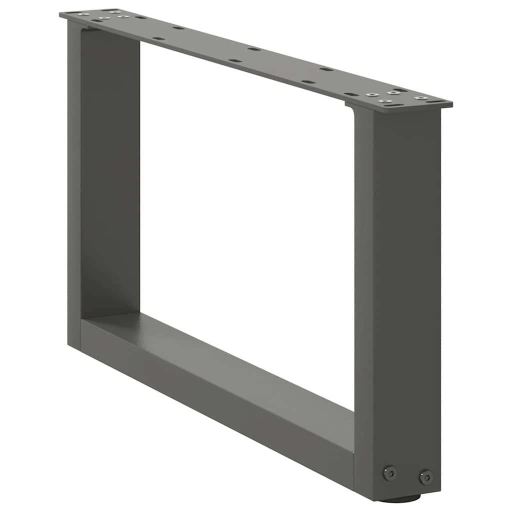 Salontafelpoten 2 st U-vormig 60x(30-31) cm staal antraciet is nu te koop bij PeponiXL, paradijselijk wonen!