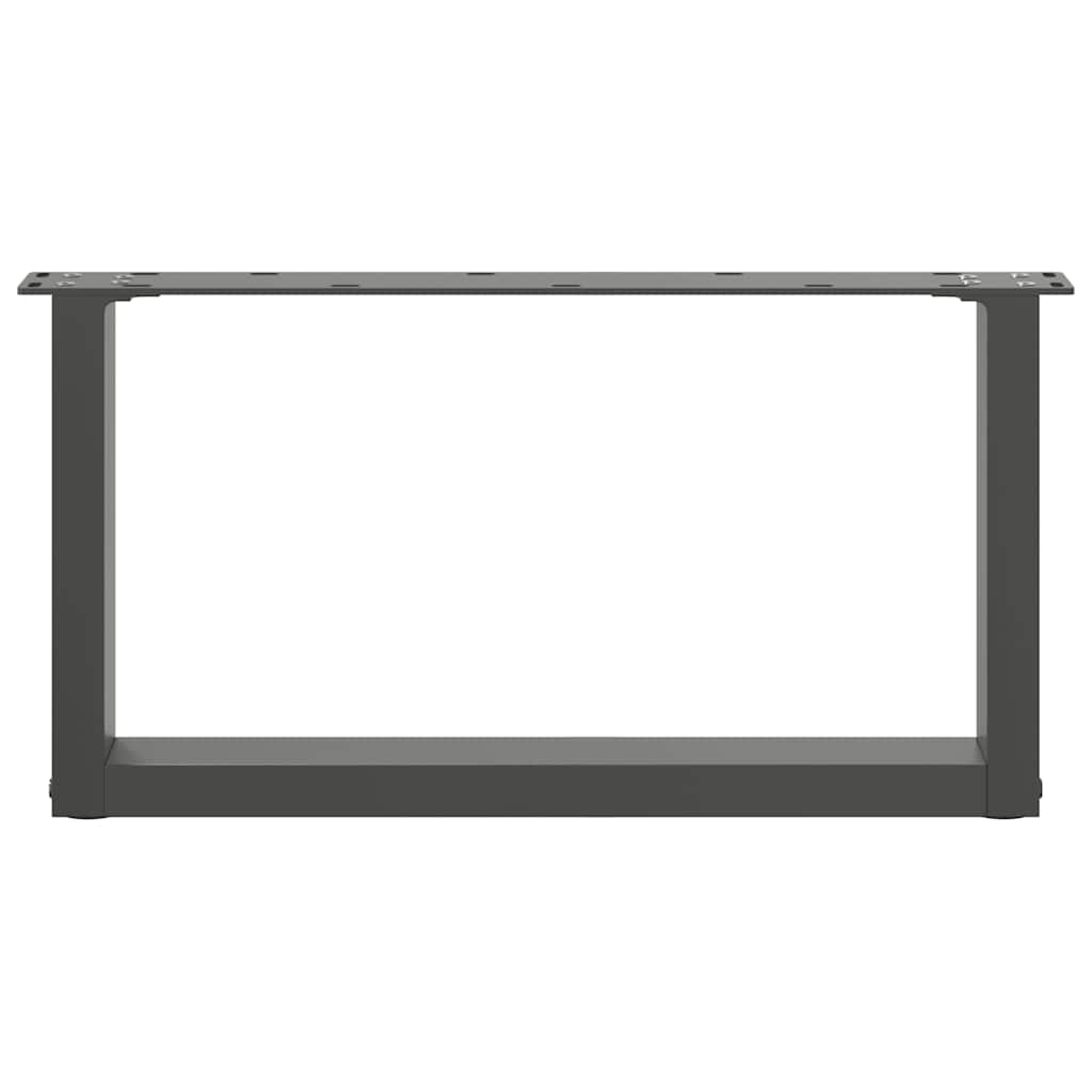 Salontafelpoten 2 st U-vormig 60x(30-31) cm staal antraciet is nu te koop bij PeponiXL, paradijselijk wonen!