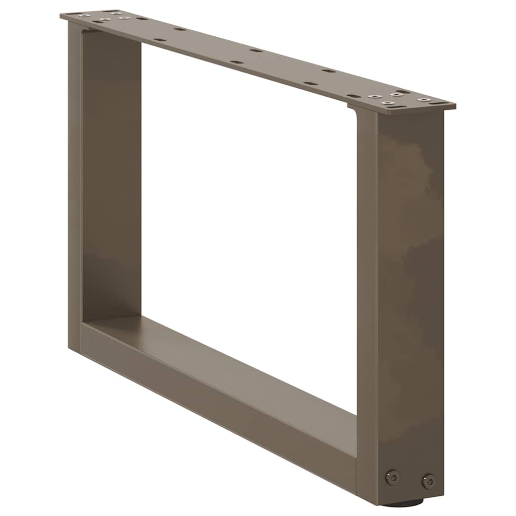 Salontafelpoten 2 st U-vormig 60x(30-31) cm staal naturel is nu te koop bij PeponiXL, paradijselijk wonen!