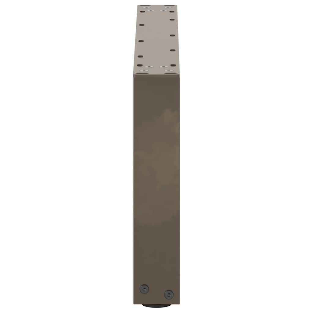 Salontafelpoten 2 st U-vormig 60x(30-31) cm staal naturel is nu te koop bij PeponiXL, paradijselijk wonen!