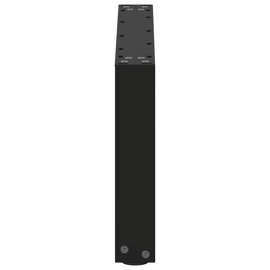 Salontafelpoten 2 st U-vormig 70x(30-31) cm staal zwart is nu te koop bij PeponiXL, paradijselijk wonen!