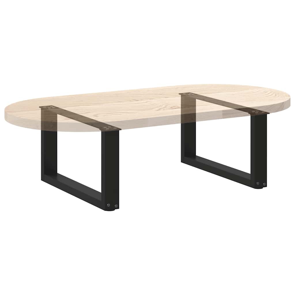 Salontafelpoten 2 st U-vormig 70x(30-31) cm staal zwart is nu te koop bij PeponiXL, paradijselijk wonen!