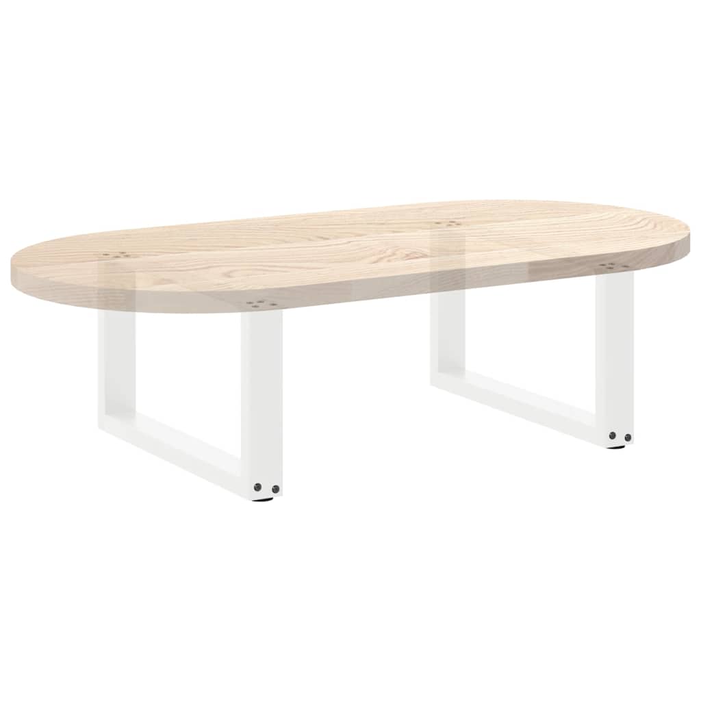 Salontafelpoten 2 st U-vormig 70x(30-31) cm staal wit is nu te koop bij PeponiXL, paradijselijk wonen!