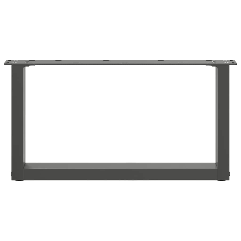 Salontafelpoten 2 st U-vormig 70x(30-31) cm staal antraciet is nu te koop bij PeponiXL, paradijselijk wonen!