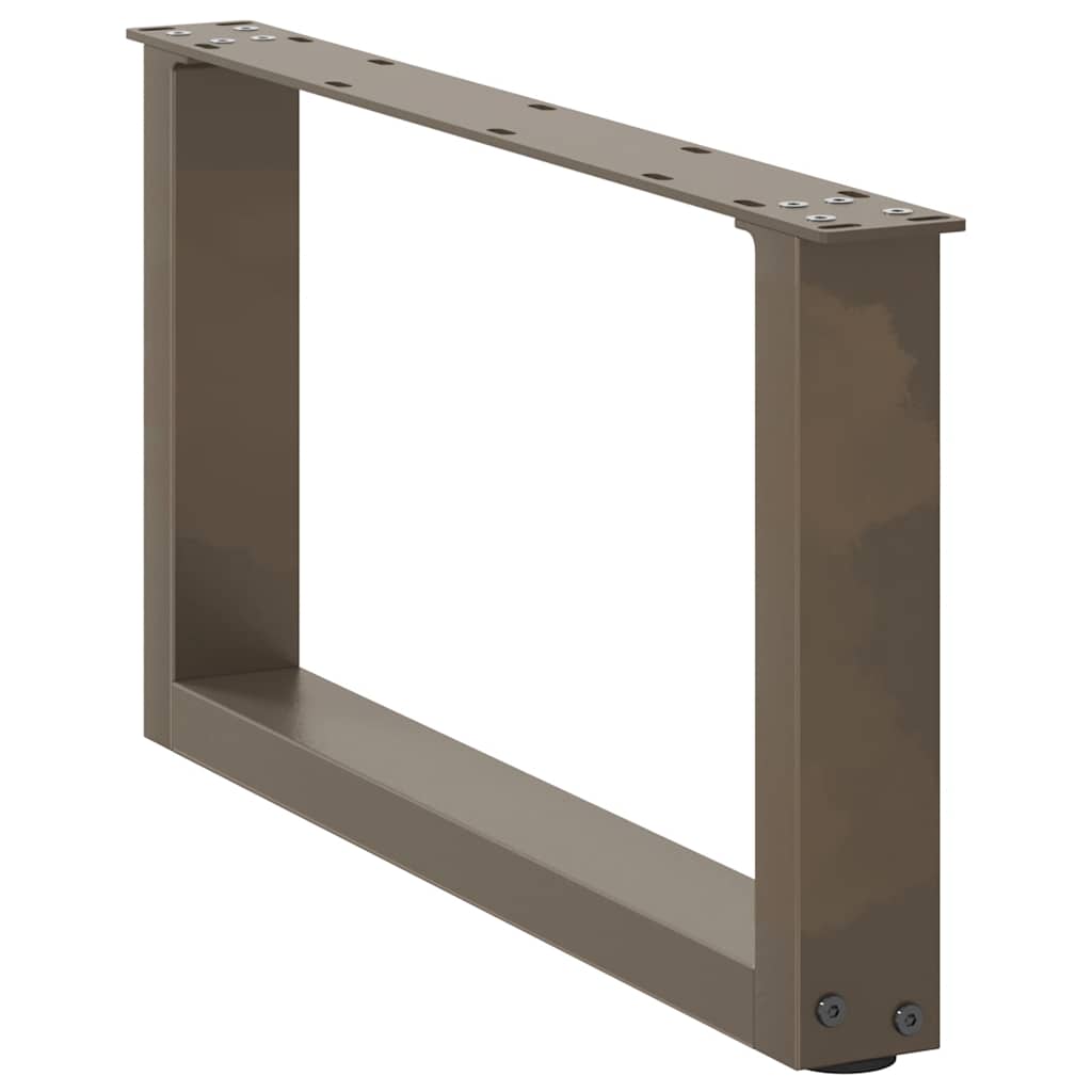 Salontafelpoten 2 st U-vormig 70x(30-31) cm staal naturel is nu te koop bij PeponiXL, paradijselijk wonen!