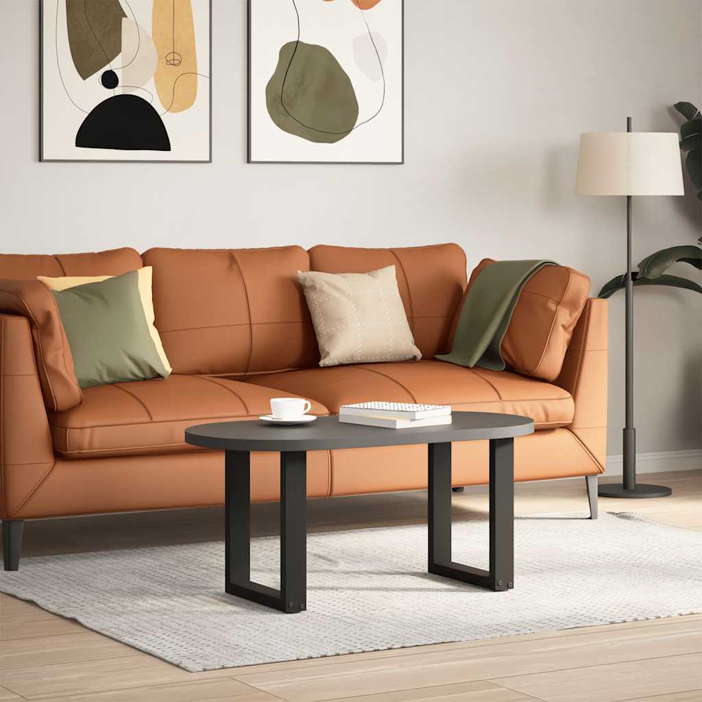 Salontafelpoten 2 st U-vormig 28x(42-43) cm staal zwart is nu te koop bij PeponiXL, paradijselijk wonen!