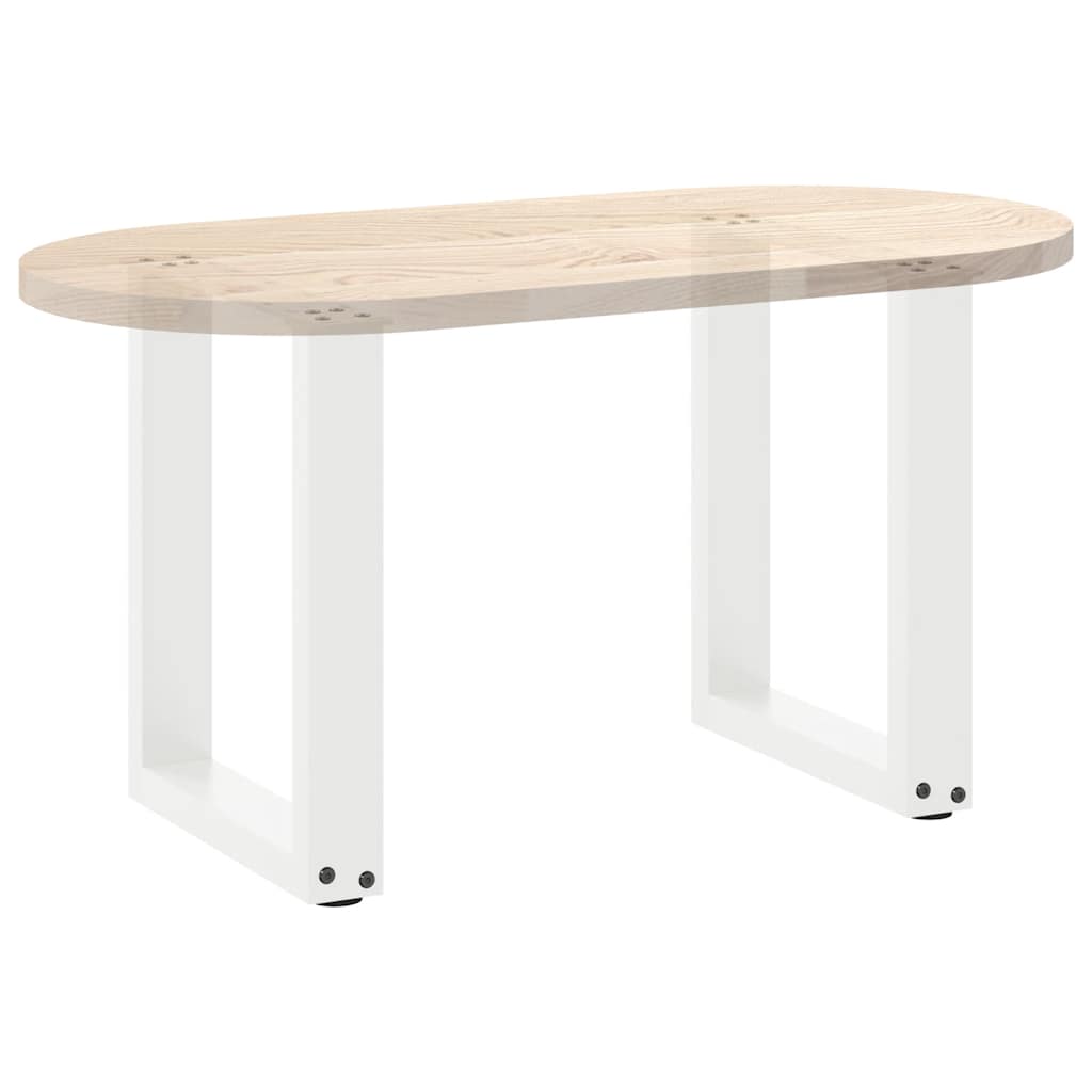 Salontafelpoten 2 st U-vormig 28x(42-43) cm staal wit is nu te koop bij PeponiXL, paradijselijk wonen!