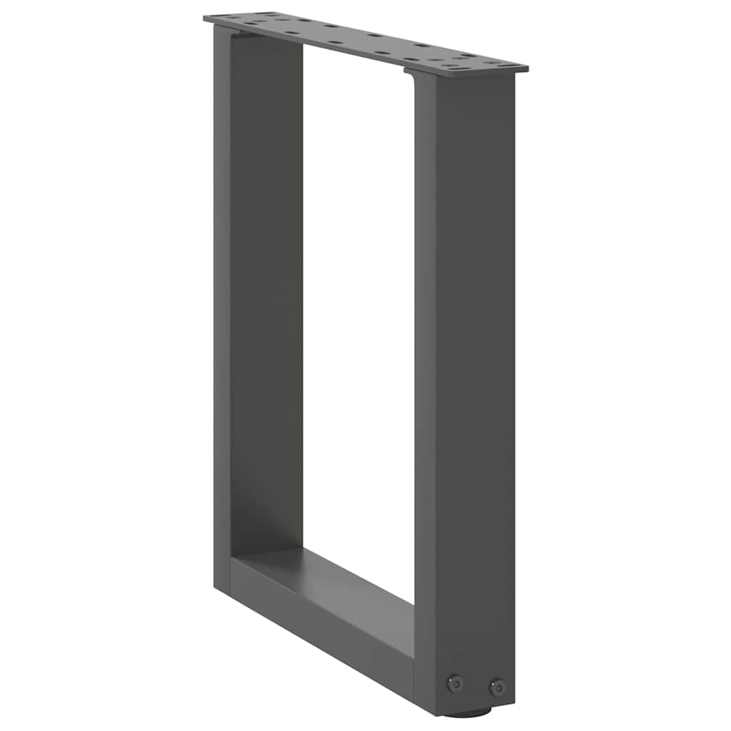 Salontafelpoten 2 st U-vormig 28x(42-43) cm staal antraciet is nu te koop bij PeponiXL, paradijselijk wonen!