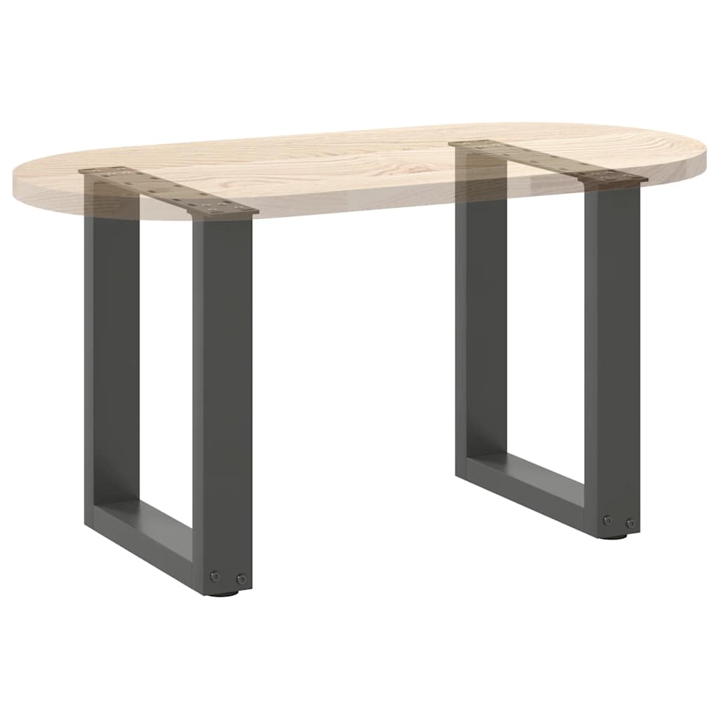 Salontafelpoten 2 st U-vormig 28x(42-43) cm staal antraciet is nu te koop bij PeponiXL, paradijselijk wonen!