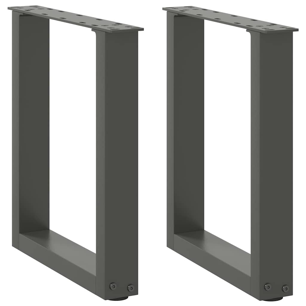 Salontafelpoten 2 st U-vormig 38x(42-43) cm staal antraciet is nu te koop bij PeponiXL, paradijselijk wonen!