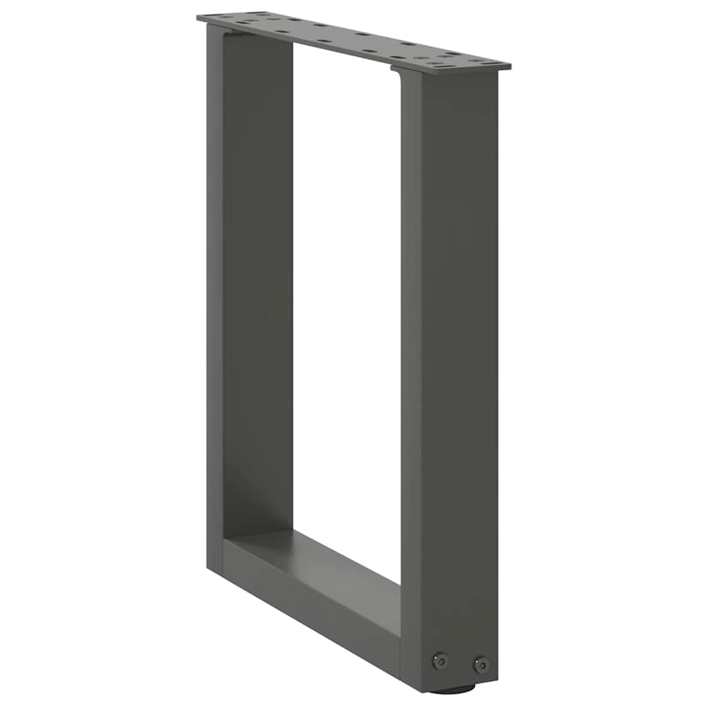 Salontafelpoten 2 st U-vormig 38x(42-43) cm staal antraciet is nu te koop bij PeponiXL, paradijselijk wonen!