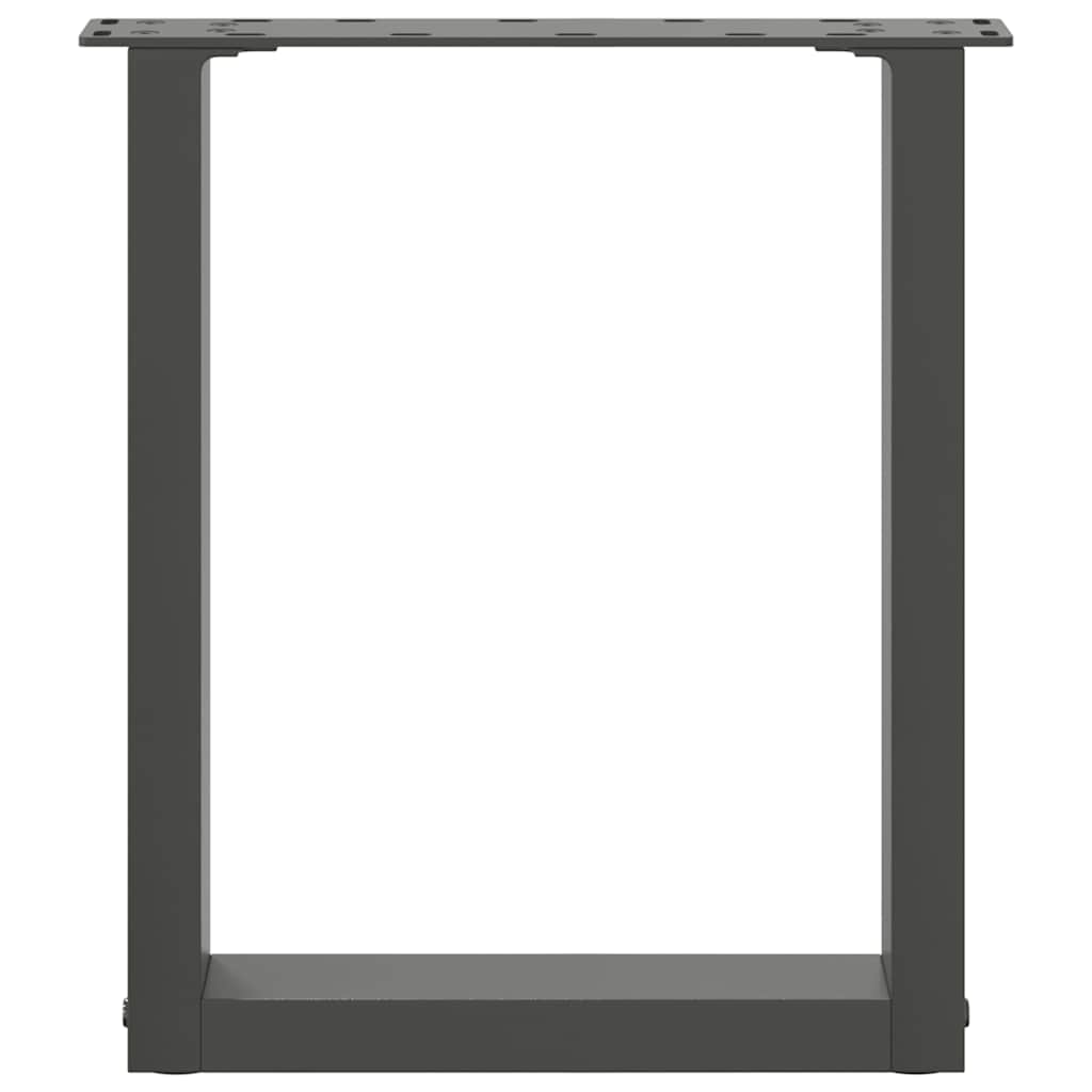 Salontafelpoten 2 st U-vormig 38x(42-43) cm staal antraciet is nu te koop bij PeponiXL, paradijselijk wonen!