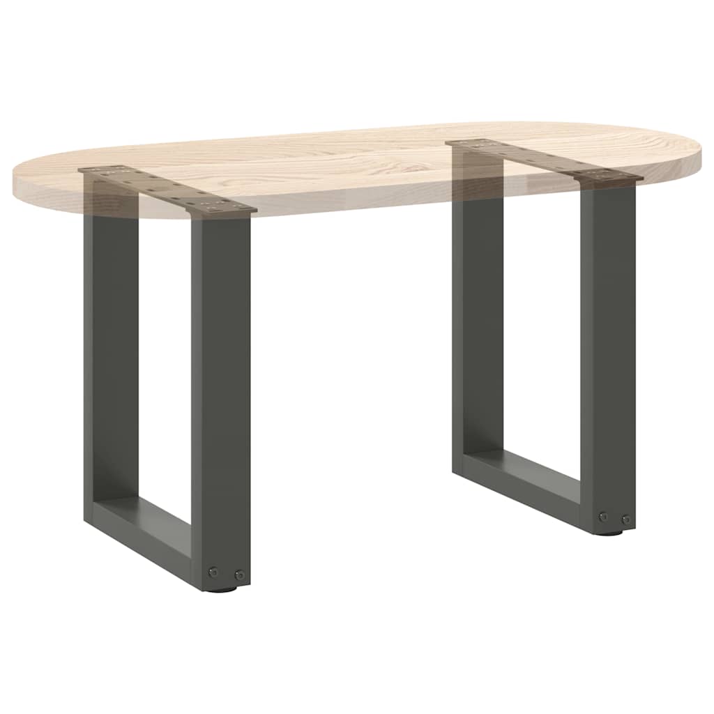 Salontafelpoten 2 st U-vormig 38x(42-43) cm staal antraciet is nu te koop bij PeponiXL, paradijselijk wonen!