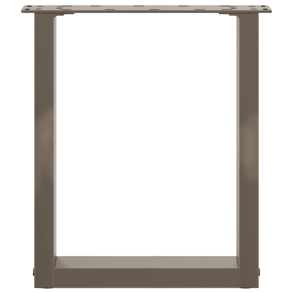 Salontafelpoten 2 st U-vormig 38x(42-43) cm staal naturel is nu te koop bij PeponiXL, paradijselijk wonen!