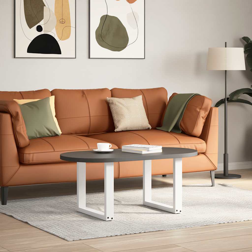 Salontafelpoten 2 st U-vormig 50x(42-43) cm staal wit is nu te koop bij PeponiXL, paradijselijk wonen!