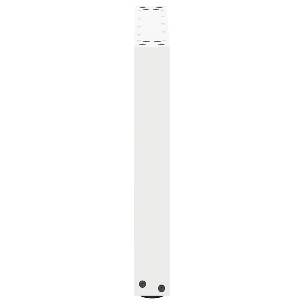 Salontafelpoten 2 st U-vormig 50x(42-43) cm staal wit is nu te koop bij PeponiXL, paradijselijk wonen!