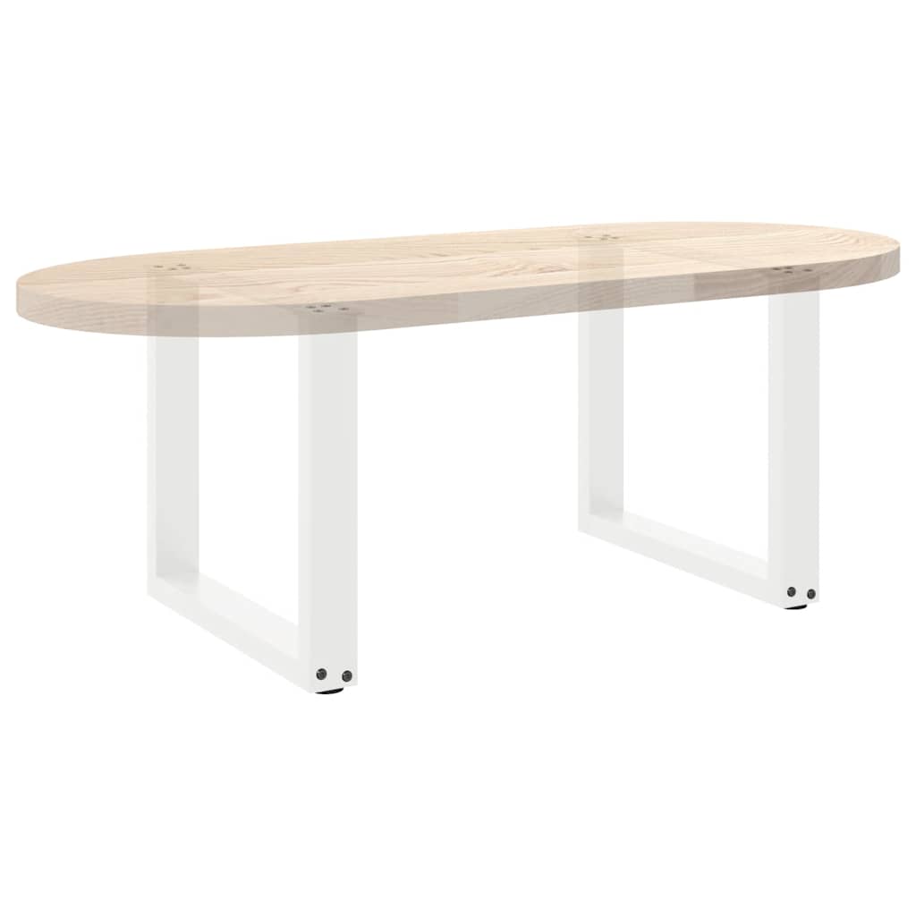 Salontafelpoten 2 st U-vormig 50x(42-43) cm staal wit is nu te koop bij PeponiXL, paradijselijk wonen!