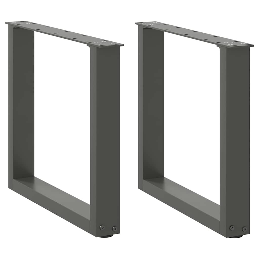 Salontafelpoten 2 st U-vormig 50x(42-43) cm staal antraciet is nu te koop bij PeponiXL, paradijselijk wonen!