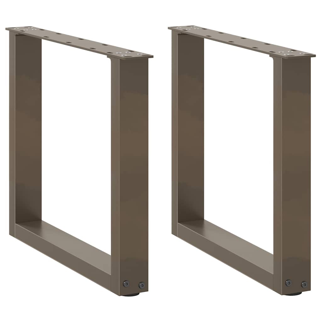 Salontafelpoten 2 st U-vormig 50x(42-43) cm staal naturel is nu te koop bij PeponiXL, paradijselijk wonen!