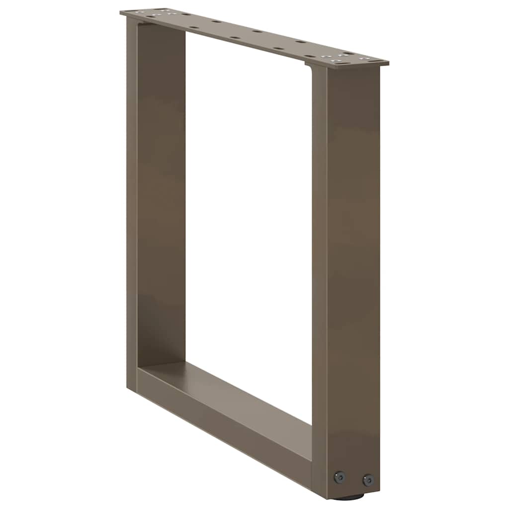 Salontafelpoten 2 st U-vormig 50x(42-43) cm staal naturel is nu te koop bij PeponiXL, paradijselijk wonen!