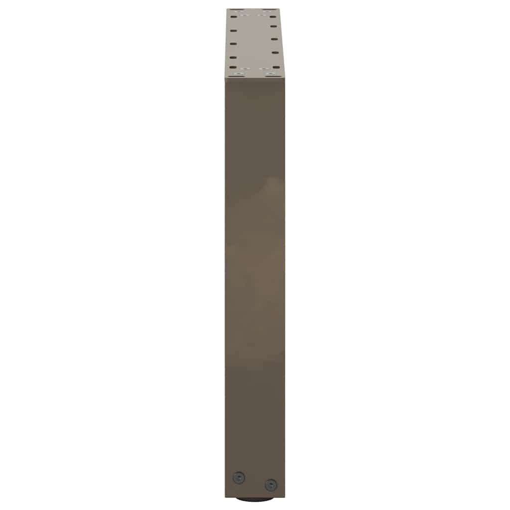 Salontafelpoten 2 st U-vormig 50x(42-43) cm staal naturel is nu te koop bij PeponiXL, paradijselijk wonen!