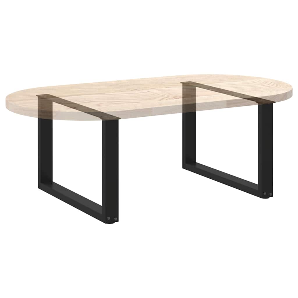 Salontafelpoten 2 st U-vormig 60x(42-43) cm staal zwart is nu te koop bij PeponiXL, paradijselijk wonen!