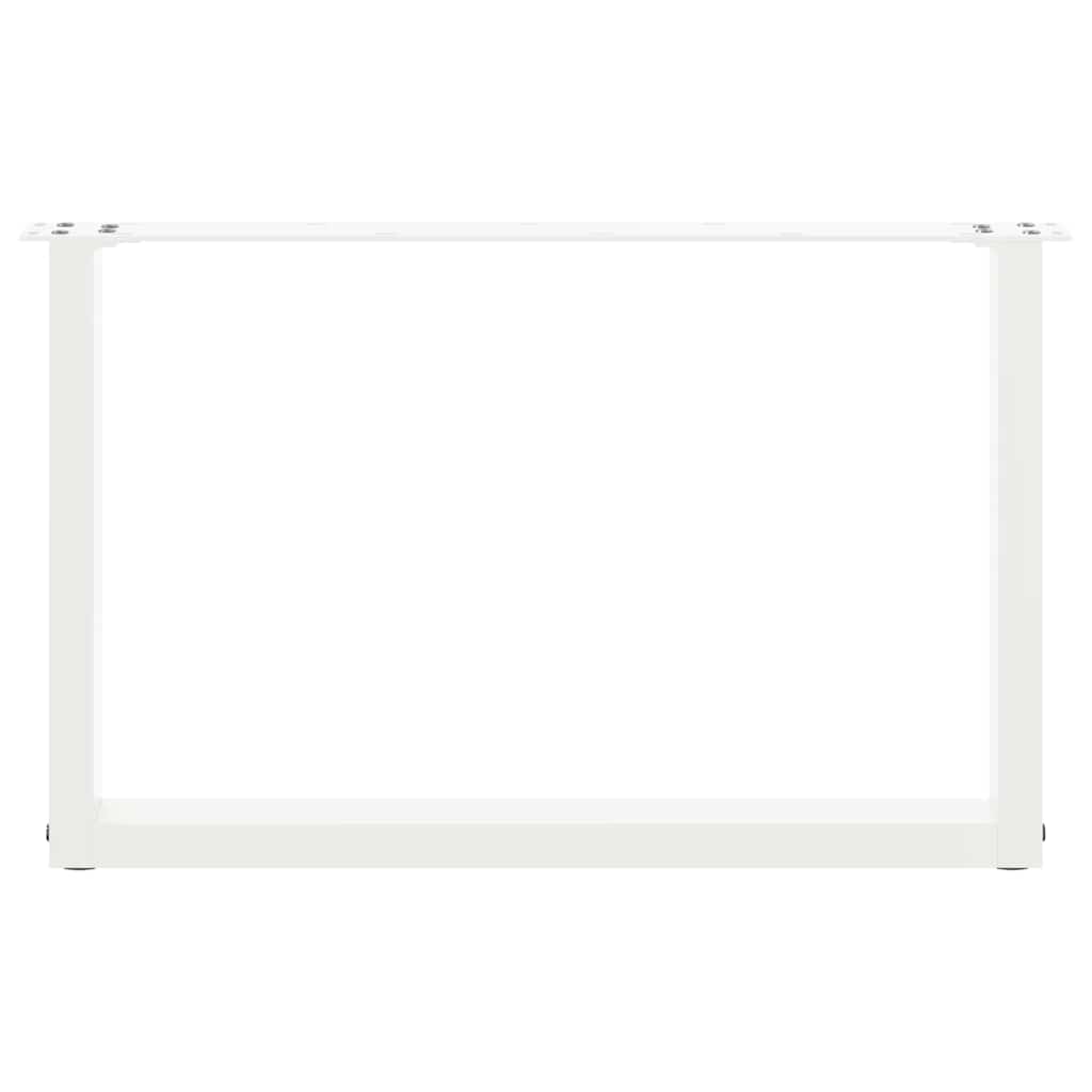 Salontafelpoten 2 st U-vormig 60x(42-43) cm staal wit is nu te koop bij PeponiXL, paradijselijk wonen!