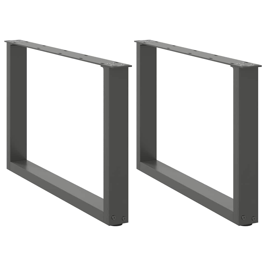 Salontafelpoten 2 st U-vormig 60x(42-43) cm staal antraciet is nu te koop bij PeponiXL, paradijselijk wonen!