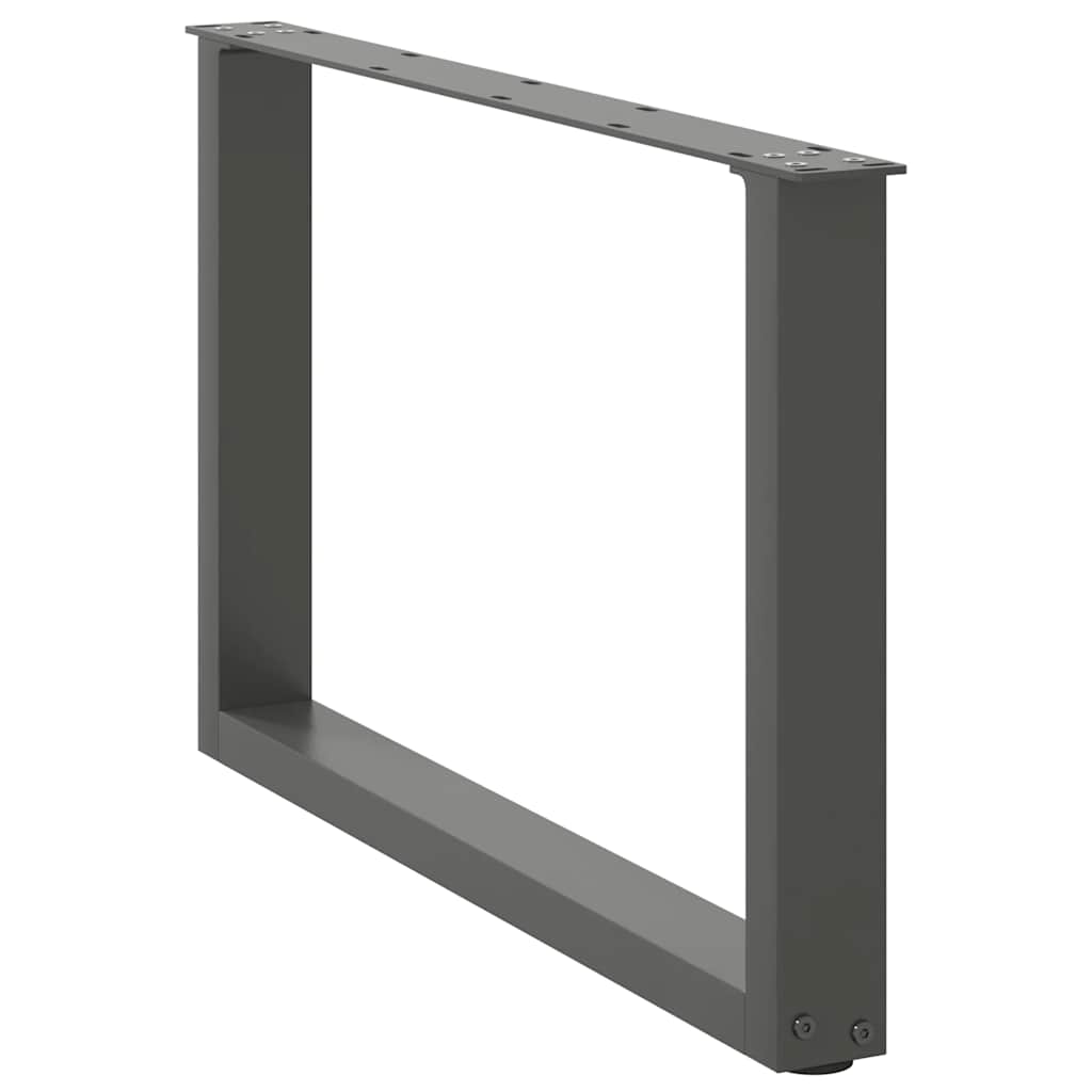 Salontafelpoten 2 st U-vormig 60x(42-43) cm staal antraciet is nu te koop bij PeponiXL, paradijselijk wonen!