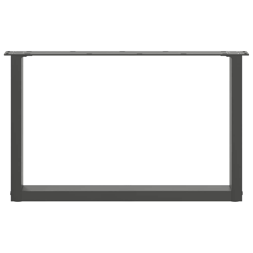 Salontafelpoten 2 st U-vormig 60x(42-43) cm staal antraciet is nu te koop bij PeponiXL, paradijselijk wonen!