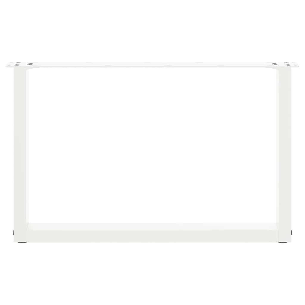Salontafelpoten 2 st U-vormig 70x(42-43) cm staal wit is nu te koop bij PeponiXL, paradijselijk wonen!