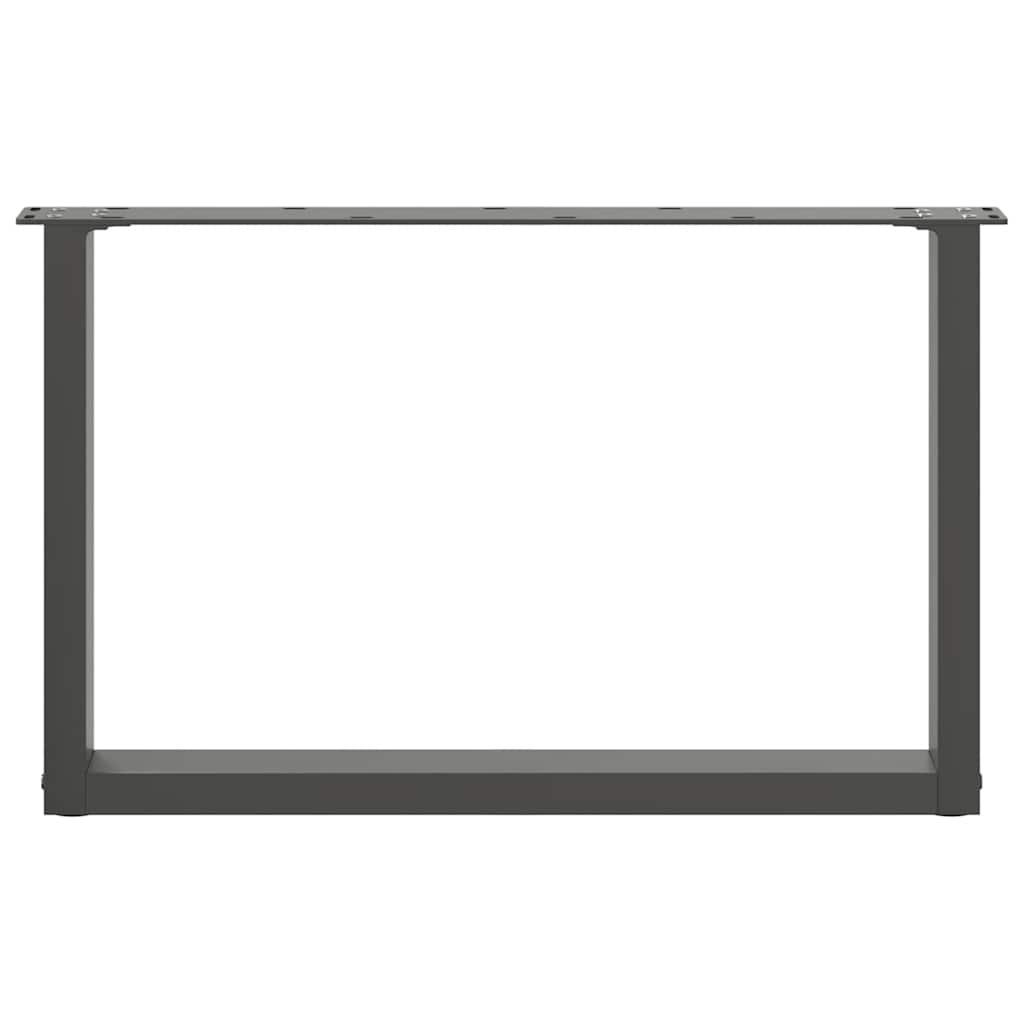 Salontafelpoten 2 st U-vormig 70x(42-43) cm staal antraciet is nu te koop bij PeponiXL, paradijselijk wonen!