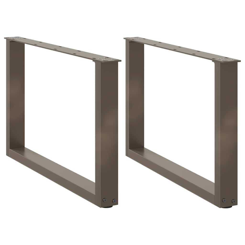 Salontafelpoten 2 st U-vormig 70x(42-43) cm staal naturel is nu te koop bij PeponiXL, paradijselijk wonen!