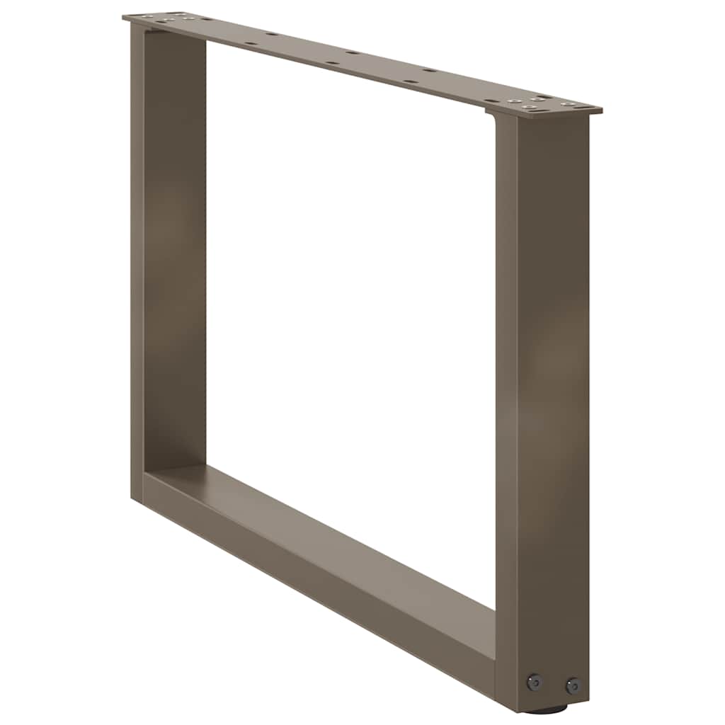 Salontafelpoten 2 st U-vormig 70x(42-43) cm staal naturel is nu te koop bij PeponiXL, paradijselijk wonen!