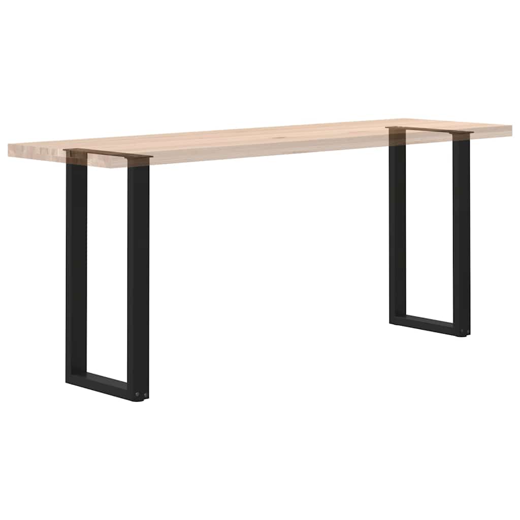 Console tafelpoten 2 st U-vormig 28x(72-73) cm staal zwart is nu te koop bij PeponiXL, paradijselijk wonen!