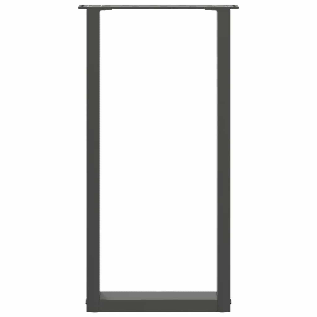 Console tafelpoten 2 st U-vormig 38x(72-73) cm staal antraciet is nu te koop bij PeponiXL, paradijselijk wonen!