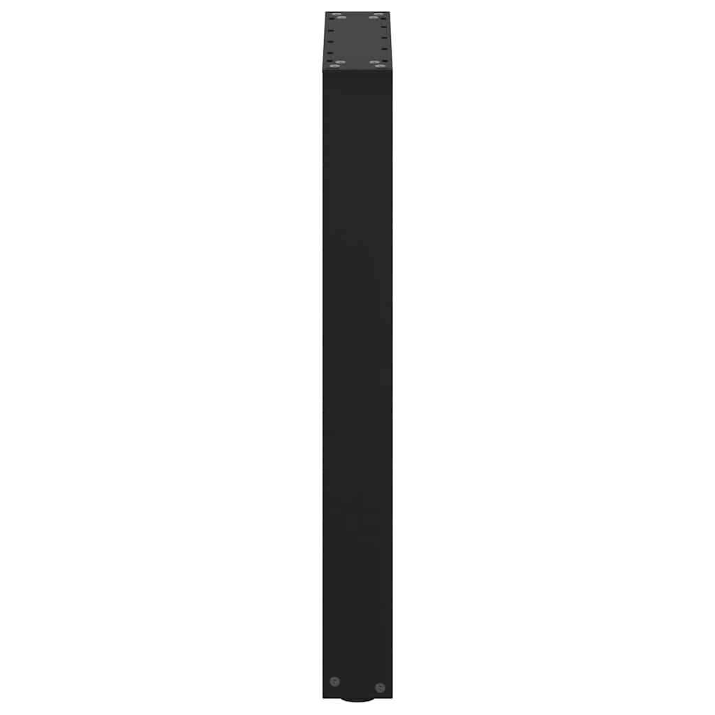 Eettafelpoten 2 st U-vormig 50x(72-73) cm staal zwart is nu te koop bij PeponiXL, paradijselijk wonen!