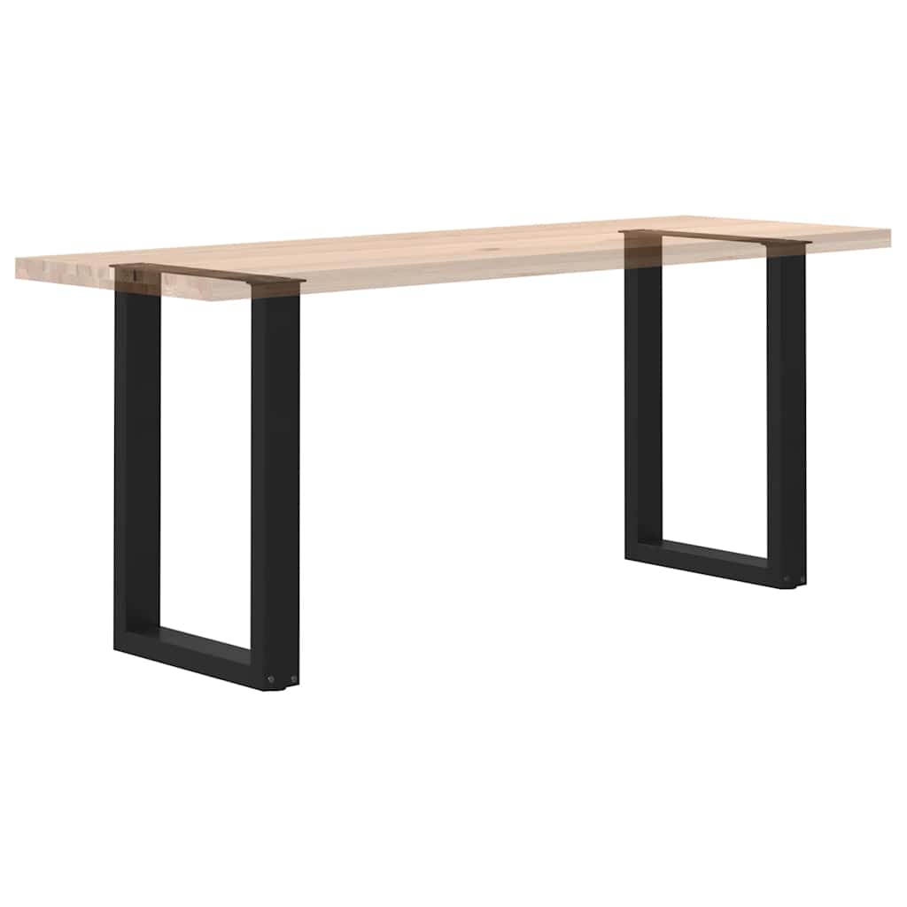 Eettafelpoten 2 st U-vormig 50x(72-73) cm staal zwart is nu te koop bij PeponiXL, paradijselijk wonen!