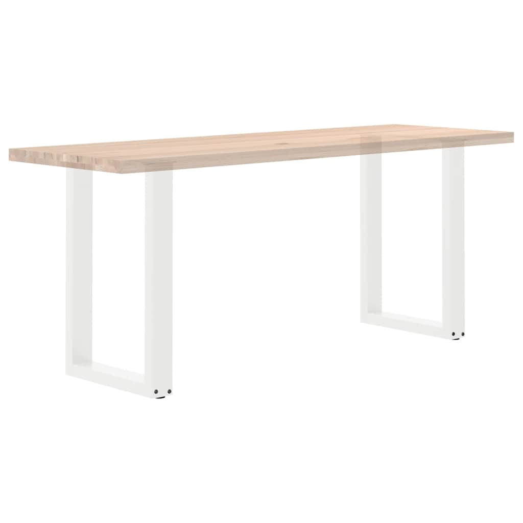 Eettafelpoten 2 st U-vormig 50x(72-73) cm staal wit is nu te koop bij PeponiXL, paradijselijk wonen!