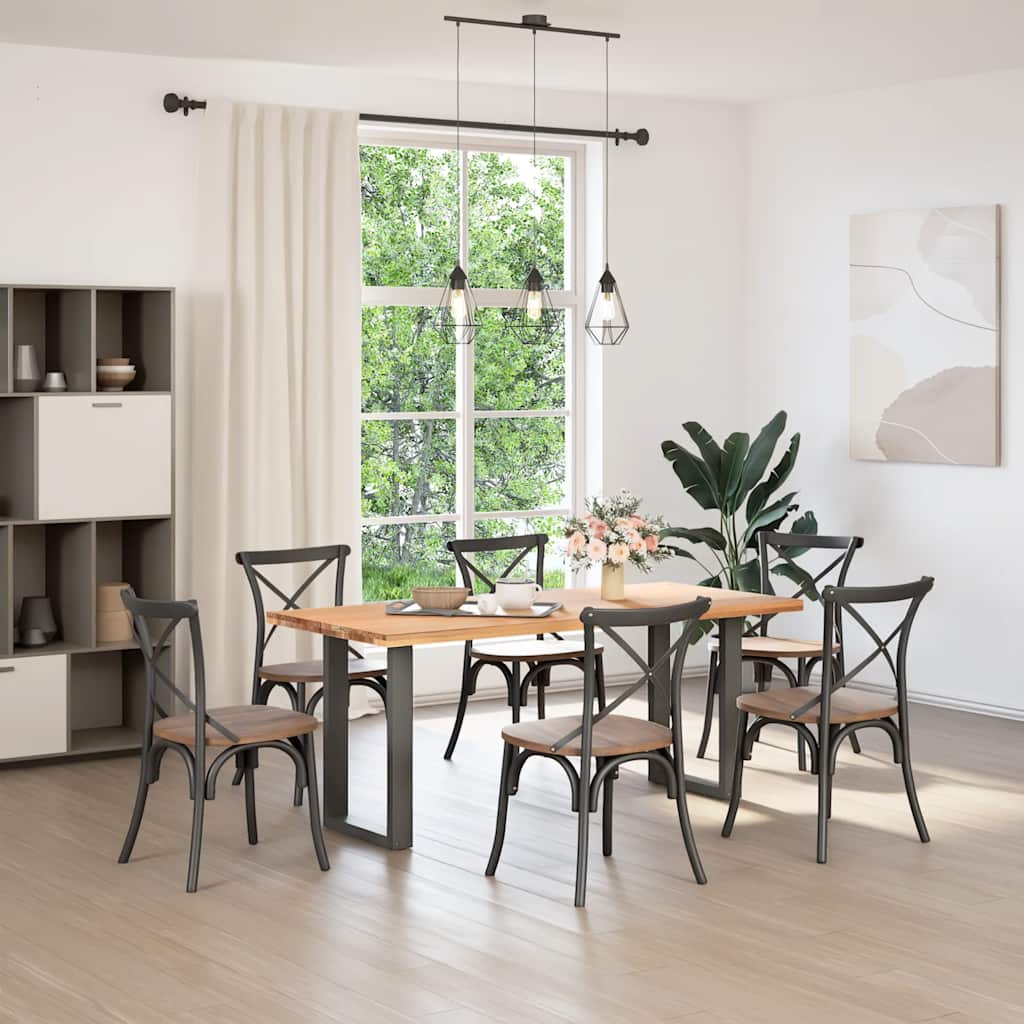 Eettafelpoten 2 st U-vormig 50x(72-73) cm staal antraciet is nu te koop bij PeponiXL, paradijselijk wonen!