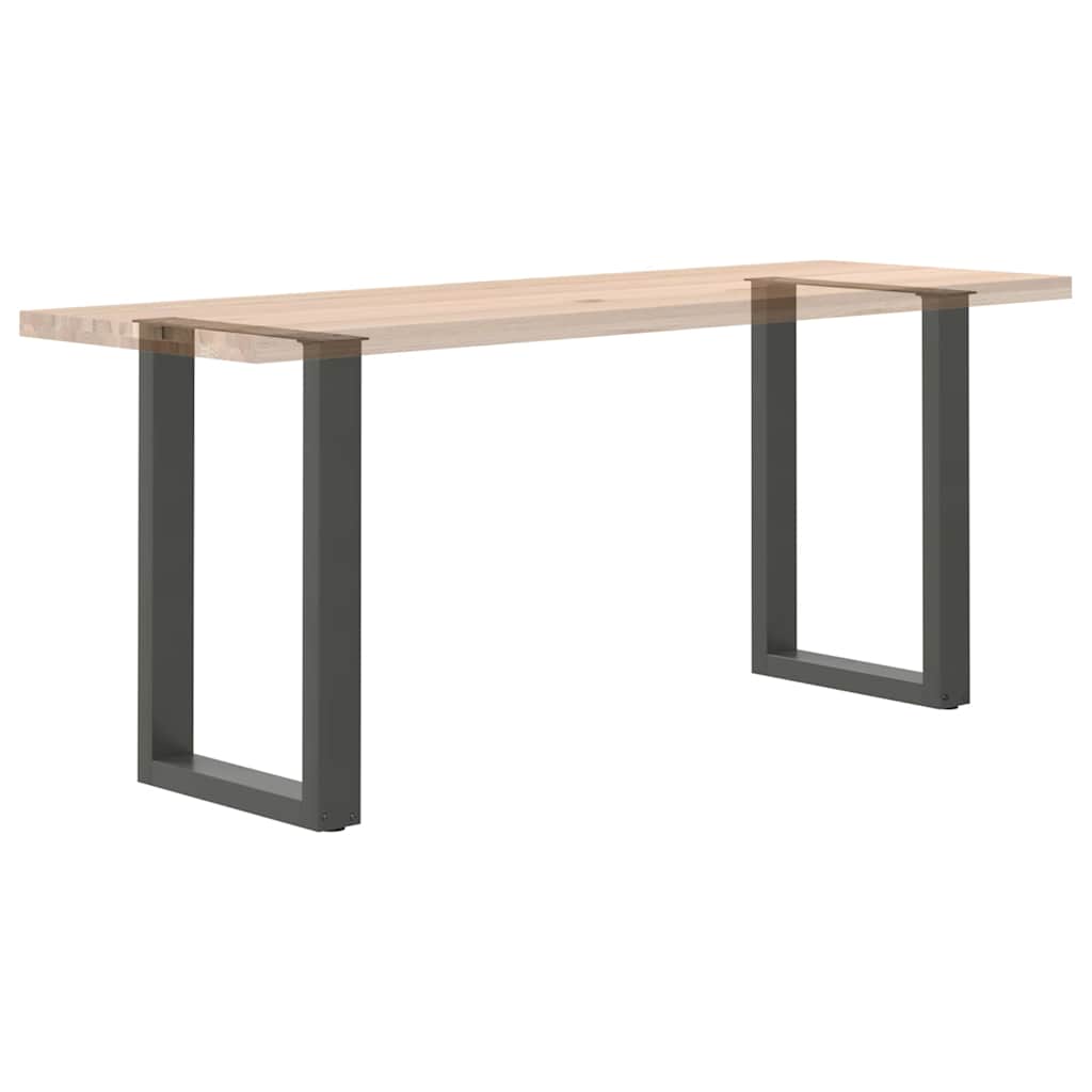 Eettafelpoten 2 st U-vormig 50x(72-73) cm staal antraciet is nu te koop bij PeponiXL, paradijselijk wonen!